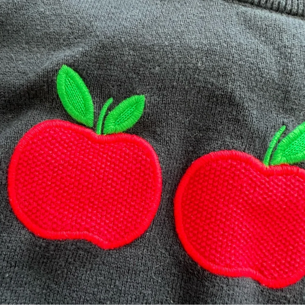 Gymboree Girls Embroidered Apple Sweater - Teacher's Favorite - Blue‎ SIZE 10